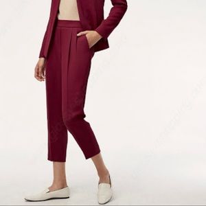 Babaton maroon Cohen pants size 6